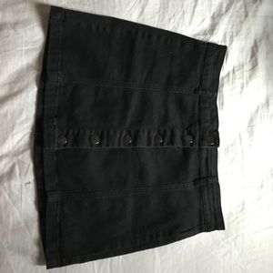 Black Jean Skirt